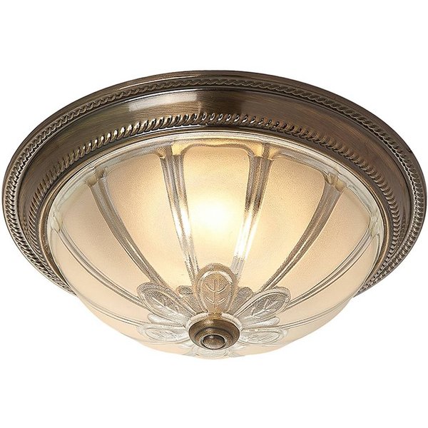 Lindby LED-Deckenleuchte Henja, altmessing, Ø 32 cm, dimmbar