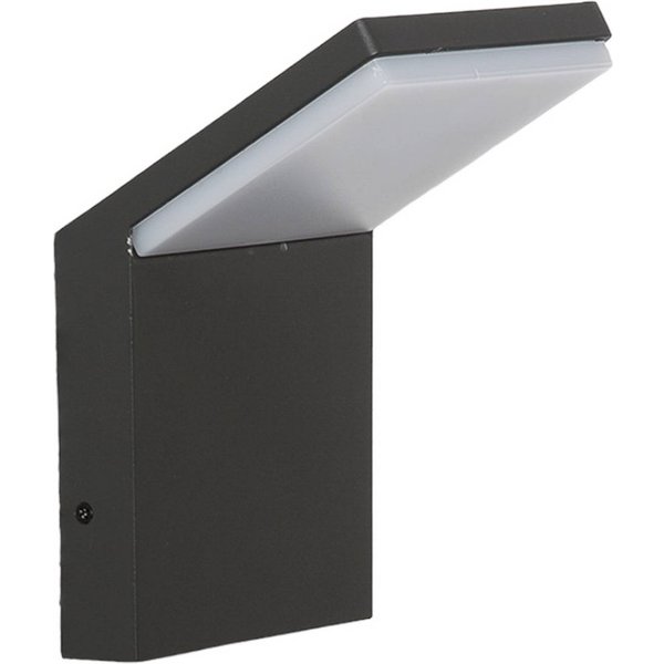 Lucande LED-Außenwandleuchte Nevio, 17 cm, anthrazit, Alu