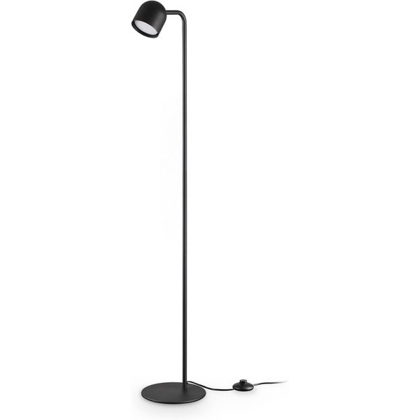 Ideal Lux Stehlampe Dodo schwarz, Höhe 118 cm, Metall Dimmer