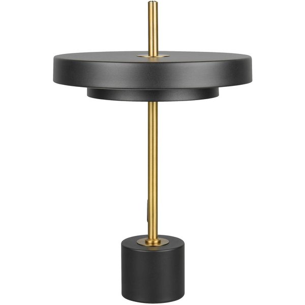 LED-Tischlampe Keaton, schwarz/goldfarben, Höhe 45 cm, CCT