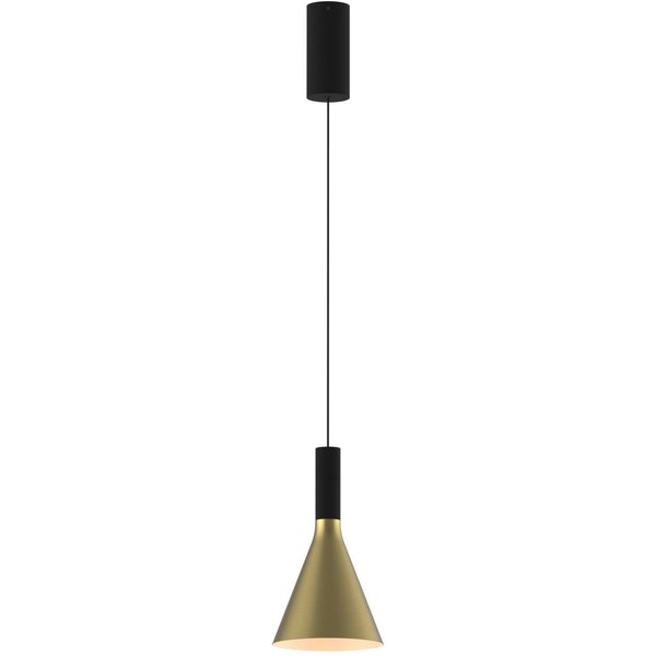 LED-Hängeleuchte LORA I, messing, Ø 15 cm, dimmbar, 40°, CCT