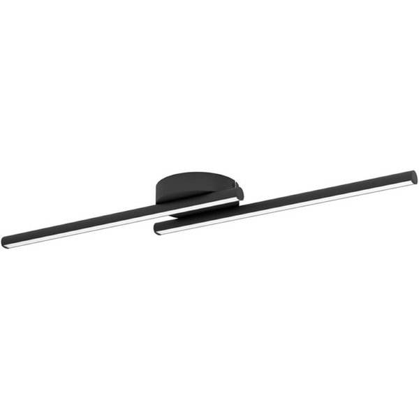 EGLO connect Smart LED-Deckenlampe FLATRON-Z, schwarz, 80 cm