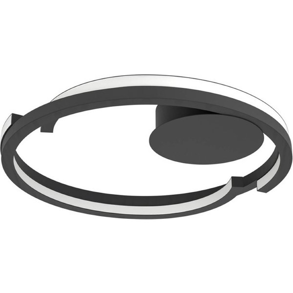 EGLO LED-Deckenleuchte MEZZOMONTE, schwarz, Ø 48 cm, CCT