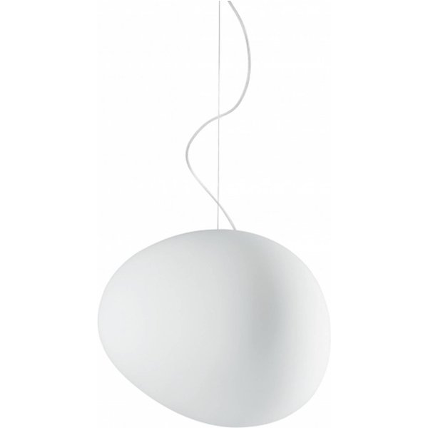 Foscarini Pendelleuchte Gregg Medium, weiß, Höhe 26 cm