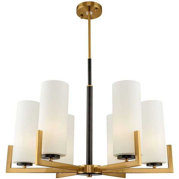Maytoni Fortano Kronleuchter 6-flammig Glasschirme
