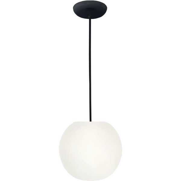 Casablanca Hängelampe Acai, weiß/schwarz, Glas, Ø 21 cm, E27