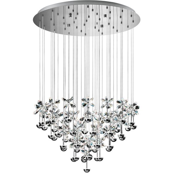 EGLO Stars Of Light LED-Hängelampe Pianopoli chrom 78x110 cm