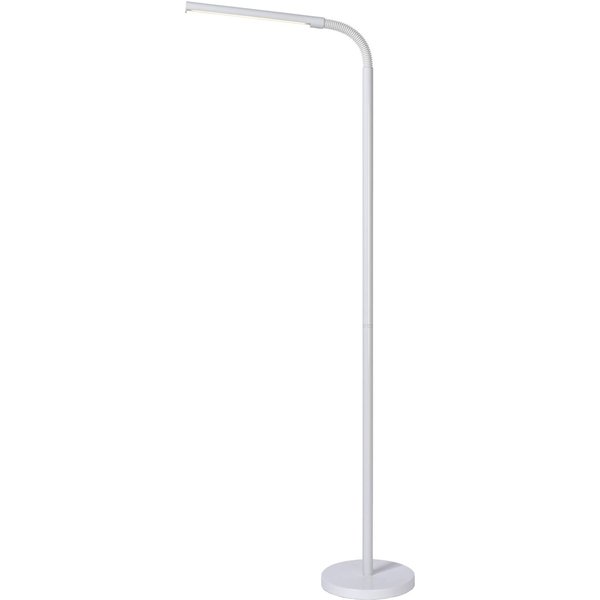 LED-Stehleuchte Gilly, weiß, flexibel, Metall, Höhe 153 cm
