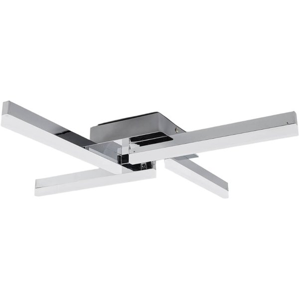 Lindby LED-Deckenlampe Patrik, 59 cm, 4-flammig, chrom, IP44