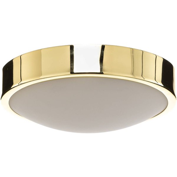 Deckenleuchte Jaris, Glas gewölbt, Ø 26 cm, gold