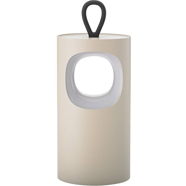LED-Akku-Tischlampe Lunari, beige, 16 cm, Metall, CCT IP44