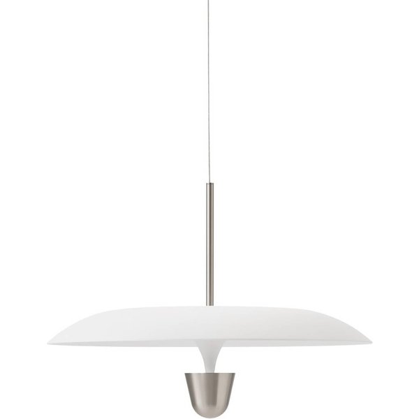 New Works LED-Pendellampe Kantarell, Ø 55 cm, nickel