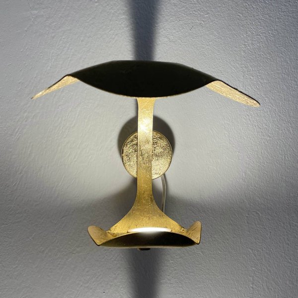 Knikerboker Le Gigine LED-Wandleuchte, Blattgold