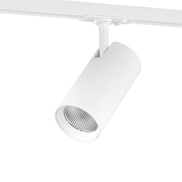 Lindby LED-Schienen-Spot Linaro, weiß, Ø 7 cm, Alu, CCT