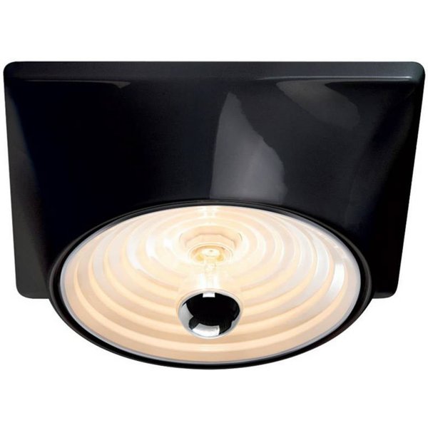 Stilnovo Deckenlampe Goletta, schwarz glänzend/weiß, 36 cm