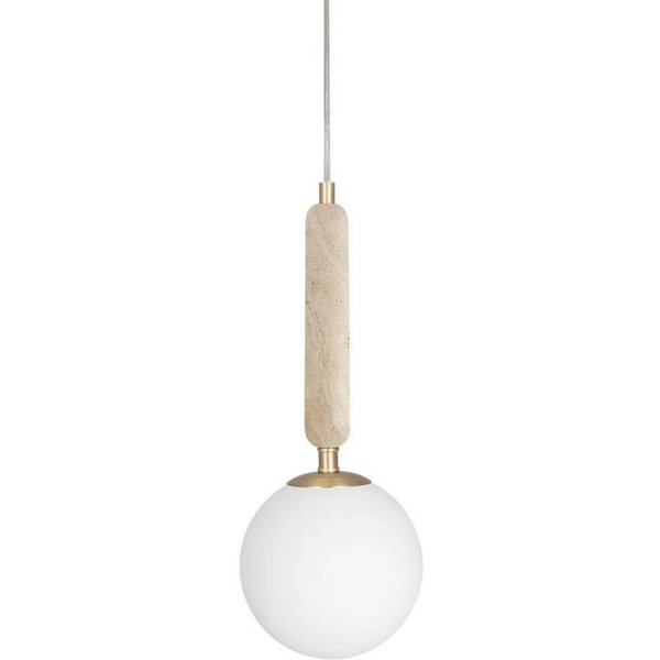 Globen Lighting Pendelleuchte Torrano Ø 15 cm Travertin
