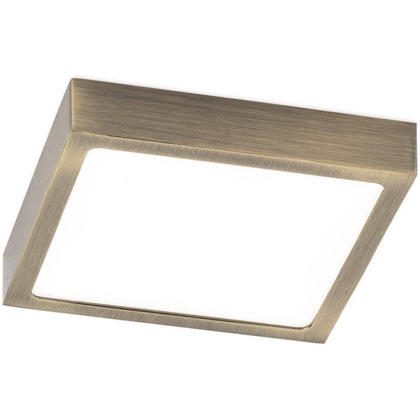 LED-Deckenlampe Disc, messingfarben antik, Länge 14 cm, CCT