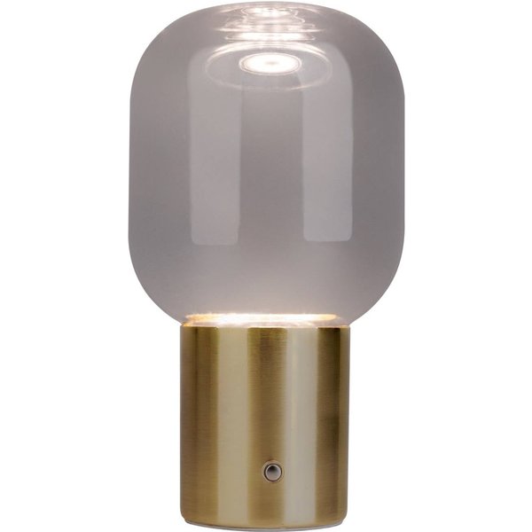 LED-Deko-Tischleuchte Albero mit Akku, Fuß gold