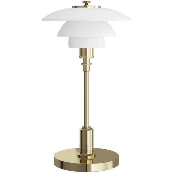 Louis Poulsen Akku-Tischlampe PH 1-1 Portable, messing, IP44