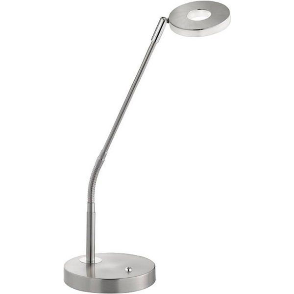 LED-Tischlampe Dent, nickel/chrom, 60 cm, Metall, CCT 1-flg.