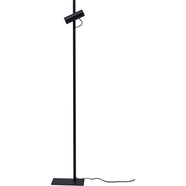 Lucande Stehleuchte Lysias, schwarz, Metall, Höhe 143,2cm