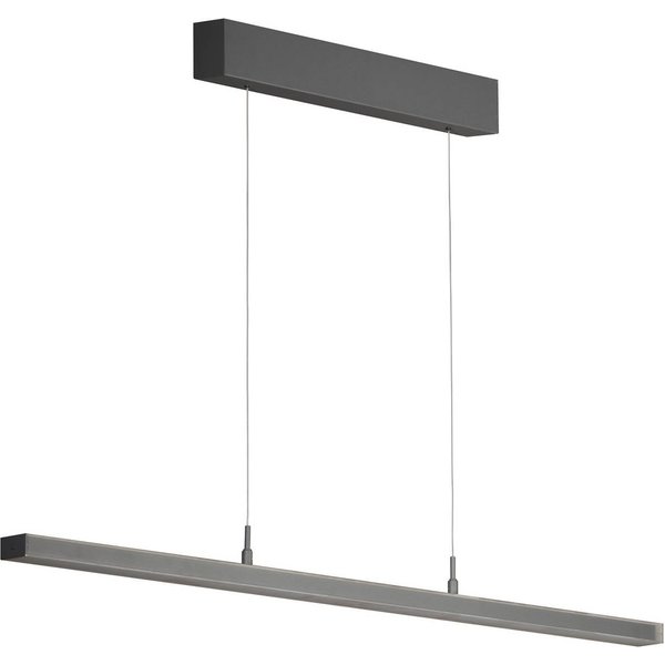 LED-Hängelampe Valeno, grau, Länge 115 cm, CCT, Touchdimmer
