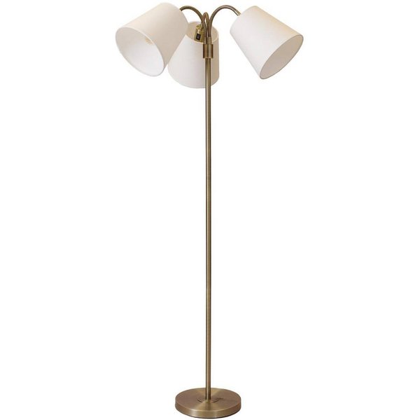 Stehleuchte Amy, gold/weiß, 3-flammig, Höhe 150 cm, E27