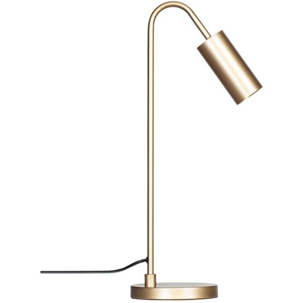 By Rydéns Tischleuchte Curve, gold matt, Metall, GU10