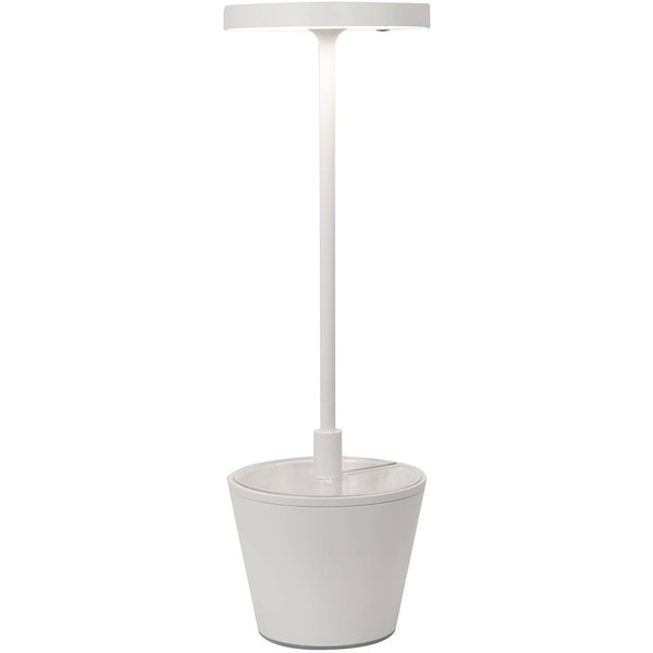 Zafferano Poldina Reverso Akku-Tischlampe weiß