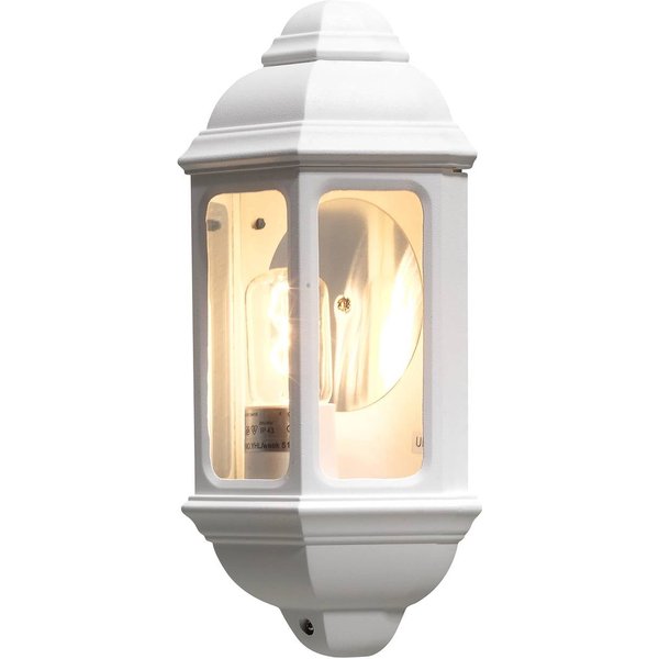 Klassische Außenwandleuchte CAGLIARI I, weiß