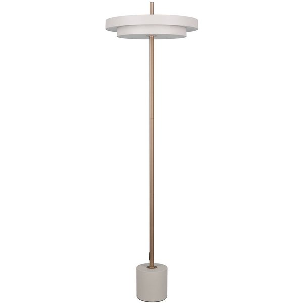 LED-Stehlampe Keaton, hellgrau, Höhe 138 cm, Metall, CCT
