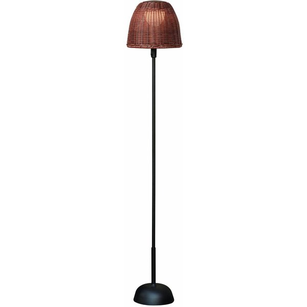 Bover LED-Akku-Stehlampe Atticus 114, grafitbraun/braun