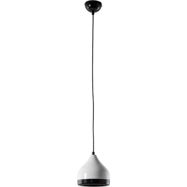 Hängeleuchte Yildo 6868, weiß/schwarz, Metall, 1-flammig