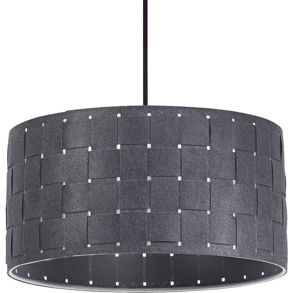 OSRAM Hängelampe Decor Felt Weaving, Ø 38 cm, grau, Filz E27