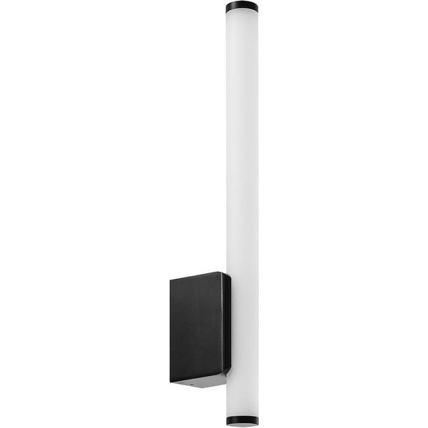 LED-Wandleuchte VINA UP S, schwarz, Höhe 40 cm, IP44, CCT