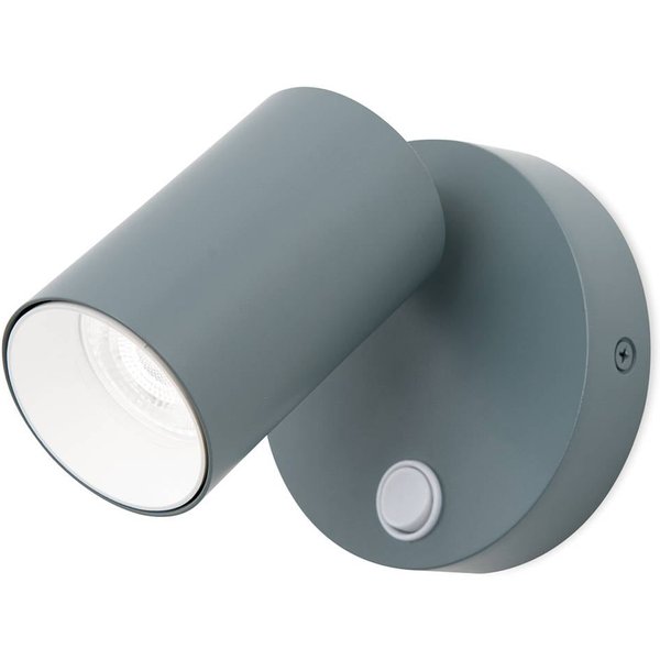 Wandstrahler Penn, lichtgrün, Ø 10,5 cm, Stahl/Aluminium