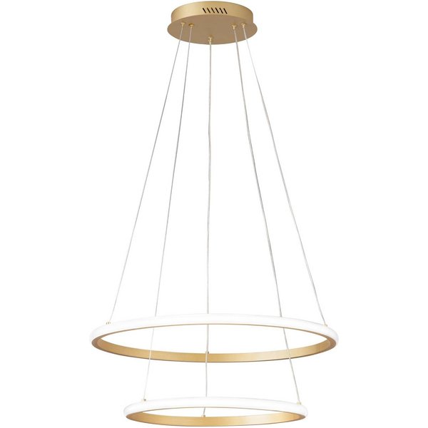 LED-Pendellampe Axis, Ø 60/40 cm, goldfarben Metall CCT, RGB