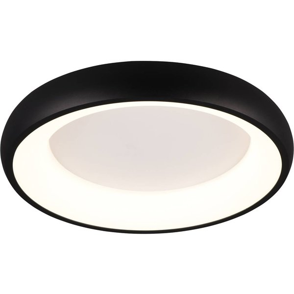LED-Deckenlampe Cardona, Ø 46,5 cm, schwarz matt, Metall CCT