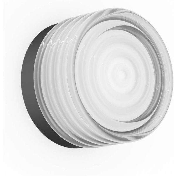WEVER & DUCRÉ LED-Wandlampe Hajo schwarz/klar phasedim 2700K