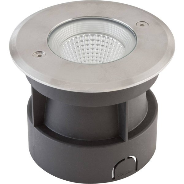 EVN Meerkat, rund, 60°, edelstahl, 6W, 3.000 K