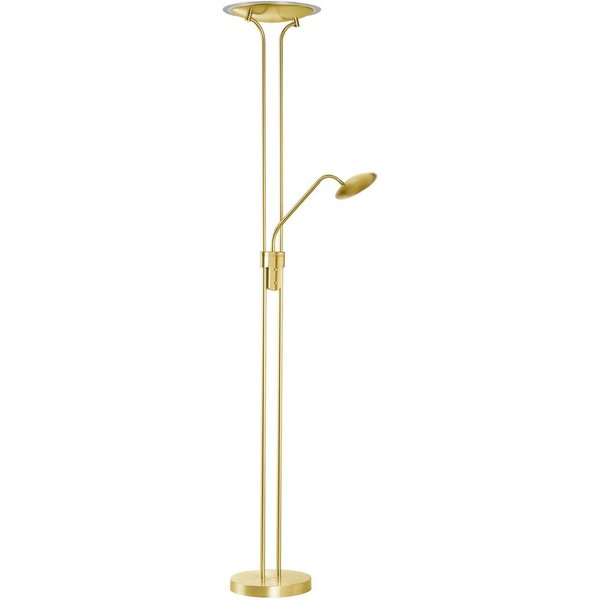 LED-Stehlampe Tallri messing Höhe 180 cm 2-flg. CCT Touchdim