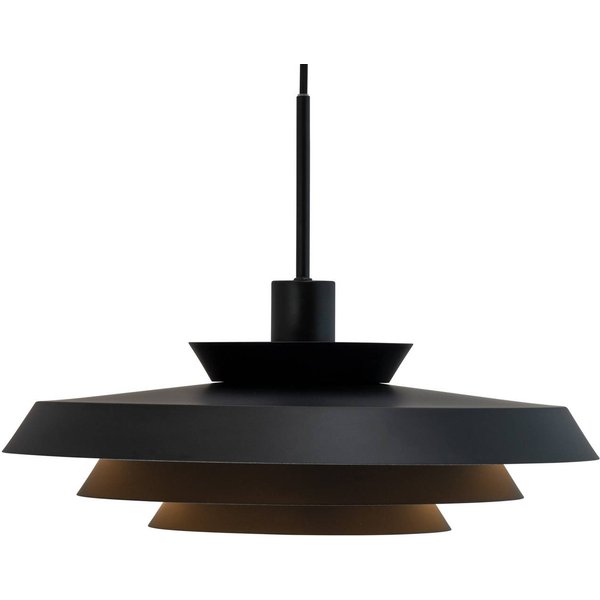 Dyberg Larsen Hängelampe DL44, schwarz, Metall, Ø 45 cm