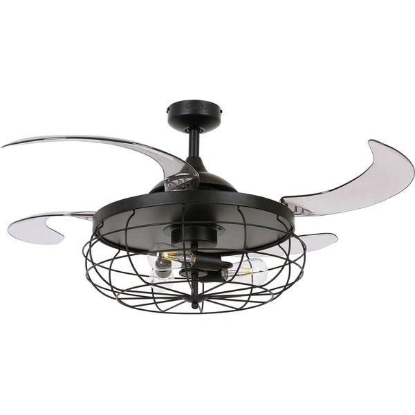 Beacon Deckenventilator Licht Fanaway Industri schwarz leise