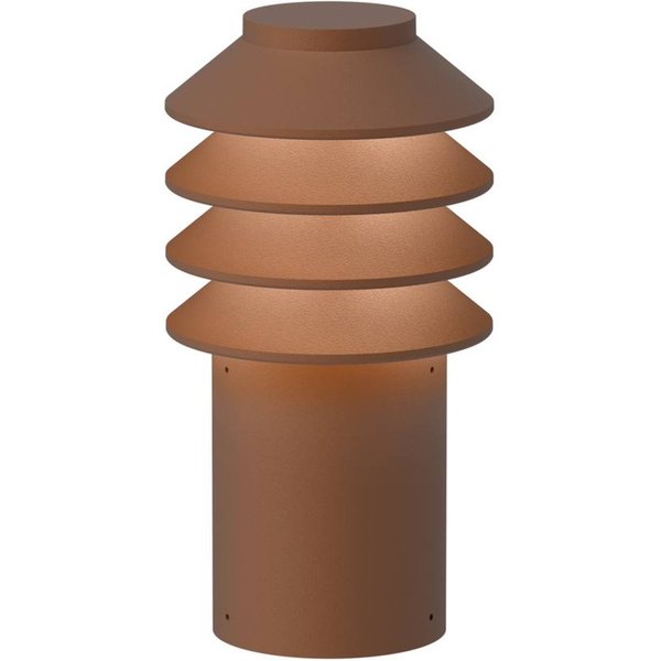 Louis Poulsen Bysted Garden, 25 cm, Fußplatte, corten, 927
