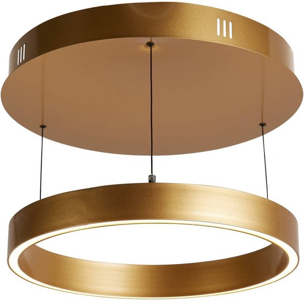 LED-Hängelampe Layla, gold, Ø 44 cm CCT, höhenverstellbar