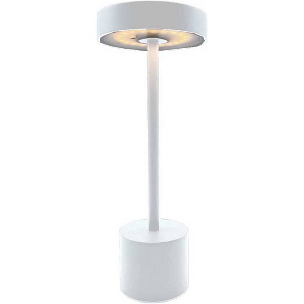 LED-Akku-Tischlampe Roby, weiß, Höhe 30 cm, IP54