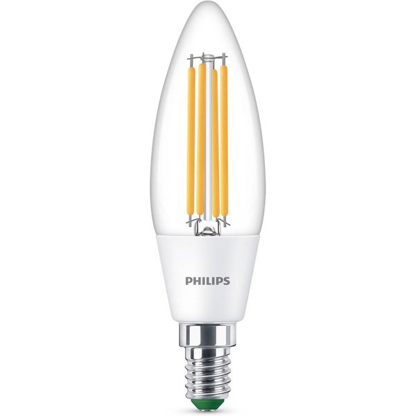 Philips LED-Kerzenlampe E14 2,3W 485lm klar 3.000K