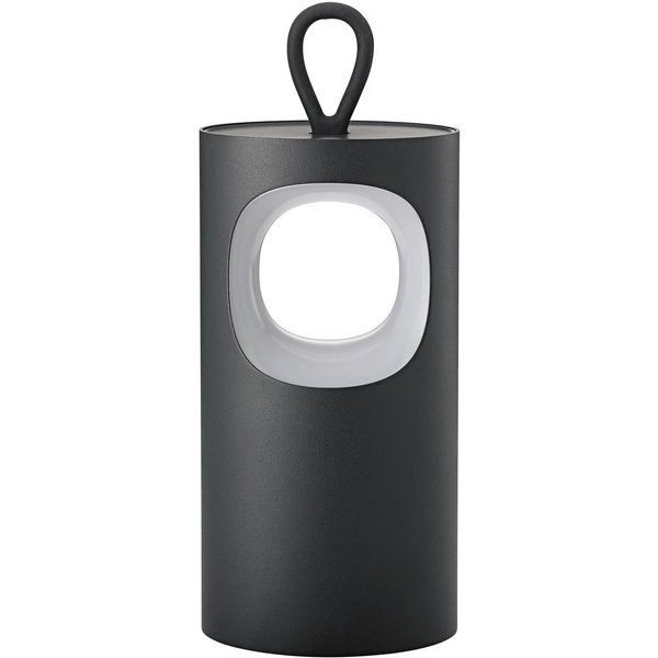 LED-Akku-Tischlampe Lunari, schwarz, 16 cm, Metall, CCT IP44