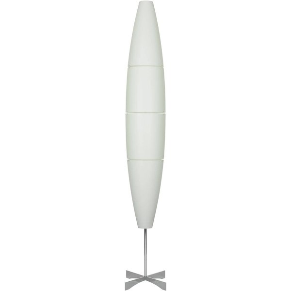Foscarini Havana Stehleuchte mit Dimmer chrom/weiß