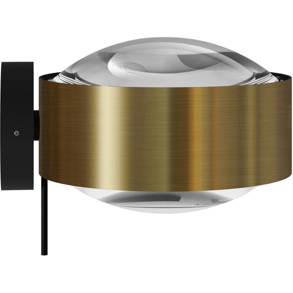 Puk! 120 Wall LED-Spot Linsen klar messing/schwarz